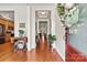 Bright and spacious entryway with hardwood floors at 7029 Overjoyed Xing, Charlotte, NC 28215