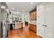 Open kitchen featuring granite countertops and ample cabinetry at 7029 Overjoyed Xing, Charlotte, NC 28215
