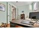 Home office with hardwood floors and French doors at 7029 Overjoyed Xing, Charlotte, NC 28215