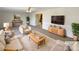 Bright living room with comfy seating and large TV at 801 Crestridge Rd, Statesville, NC 28677