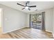 Spacious bedroom with sliding glass doors leading to a deck at 8103 Cedar Glen Dr, Charlotte, NC 28212