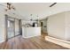 Modern kitchen with white cabinets, quartz countertops, and stainless steel appliances at 8103 Cedar Glen Dr, Charlotte, NC 28212