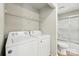 Laundry closet with washer and dryer included at 8103 Cedar Glen Dr, Charlotte, NC 28212