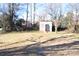 Spacious backyard with shed and grassy area at 9737 Feldbank Dr # 7, Charlotte, NC 28216