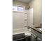 Clean bathroom, granite countertop, and bathtub at 9737 Feldbank Dr # 7, Charlotte, NC 28216