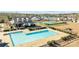 Aerial view of community pool, clubhouse, and tennis courts at 11058 Argosy Dr, Lancaster, SC 29720