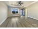 Living room with hardwood floors and a ceiling fan at 1324 Crawford Rd # 6, Rock Hill, SC 29730