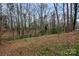 Overlook of the home's treelined backyard at 1418 Nottingham Rd, Kannapolis, NC 28081