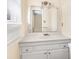 Bathroom vanity with a mirror and sconces for lighting at 1418 Nottingham Rd, Kannapolis, NC 28081