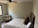 Comfortable bedroom with neutral walls, a soft bed, and cozy reading nook at 150 Driftwood Dr, Mooresville, NC 28117