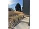 Landscaped front yard featuring natural stone elements, decorative grasses, and lush lawn at 150 Driftwood Dr, Mooresville, NC 28117