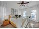 Bright bedroom with a king-size bed and wooden frame at 156 Singleton Rd, Mooresville, NC 28117