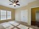 Bright bedroom with double closets and ceiling fan at 1903 46Th Avenue Ne Dr, Hickory, NC 28601