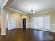 Open dining room with hardwood floors and entryway view at 1903 46Th Avenue Ne Dr, Hickory, NC 28601