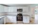 Newly renovated kitchen, featuring white cabinets and granite countertops at 2085 Faith Rd, Salisbury, NC 28146