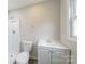 Clean bathroom with shower, toilet and vanity at 2500 S Ridge Ave, Kannapolis, NC 28083