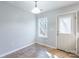Small dining area with tile floor and exterior access at 842 Wilcrest Ct, York, SC 29745