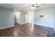 Living room with hardwood floors and access to other rooms at 842 Wilcrest Ct, York, SC 29745