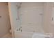 Bathroom with shower/tub combo and updated vanity at 9 N 11Th Ave, Maiden, NC 28650