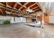 Unfinished basement with high ceilings and exposed beams at 956 Stony Point Rd, Kings Mountain, NC 28086