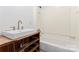Bathroom features a white sink and bathtub at 956 Stony Point Rd, Kings Mountain, NC 28086