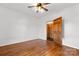 Well lit bedroom with hardwood floors and closet at 956 Stony Point Rd, Kings Mountain, NC 28086