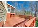 Large deck with stairs leading to backyard at 11622 Morgan Horse Trl, Huntersville, NC 28078