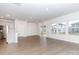 Open living space with hardwood floors and sliding glass doors at 1334 31St St # 6, Conover, NC 28613