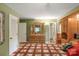 Main bedroom with dresser, large mirror, and door access at 186 Niven Rd, Lancaster, SC 29720