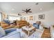 Spacious living room with hardwood floors and comfortable seating at 2702 Oxborough Dr, Matthews, NC 28105