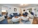 Living room with hardwood floors, two sofas, and a view into another room at 2702 Oxborough Dr, Matthews, NC 28105