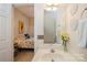 Bathroom with vanity and view into bedroom at 5998 Village Nw Dr, Concord, NC 28027