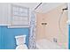 Bathroom with shower/tub combo and window at 936 23Rd Ne Ave, Hickory, NC 28601