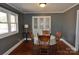 Dining room with hardwood floors and built-in hutch at 109 Shamrock Dr, Chester, SC 29706