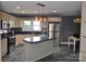 Updated kitchen with island and stainless steel appliances at 109 Shamrock Dr, Chester, SC 29706