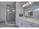 Spa-like bathroom with a large walk-in shower and double vanity at 1224 Regions Blvd, Fort Mill, SC 29707