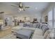 Spacious living room featuring a large sectional sofa and an open floor plan at 1224 Regions Blvd, Fort Mill, SC 29707