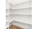 Spacious pantry with ample shelving at 13306 Graymist Dr, Charlotte, NC 28215