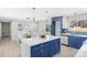 Open concept kitchen and dining area with a large island and modern design at 3722 Unionville Indian Trail W Rd, Indian Trail, NC 28079