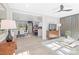 Open living room and kitchen with modern decor and lots of natural light at 3722 Unionville Indian Trail W Rd, Indian Trail, NC 28079
