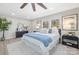 Spacious main bedroom with a king-size bed and ample natural light at 3722 Unionville Indian Trail W Rd, Indian Trail, NC 28079