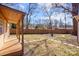 Backyard with shed, fire pit, and stepping stones at 3732 Mckelvey St, Charlotte, NC 28215