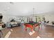 Entertainment area with a pool table, bar, and access to the backyard at 424 Fairhaven Ct, Waxhaw, NC 28173