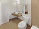 Modern bathroom with a corner sink and tiled floor at 638 Chipley Ave # 6, Charlotte, NC 28205