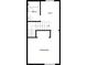 Upper floor plan with loft, bedroom, and bathroom at 638 Chipley Ave # 6, Charlotte, NC 28205