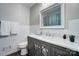 Modern bathroom with a vanity and updated fixtures at 6514 Highwood Pl, Charlotte, NC 28210