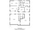 Two-story home floor plan with 3 bedrooms and 2.5 baths at 6514 Highwood Pl, Charlotte, NC 28210
