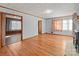 Hardwood floors and fireplace in living room at 700 Snuggs St, Albemarle, NC 28001
