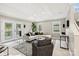 Cozy Gathering room with comfortable seating and access to a back deck at 741 Mcalway Rd, Charlotte, NC 28211