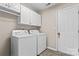 Laundry room with washer, dryer, and cabinets at 1007 Rosewater Ln, Indian Trail, NC 28079